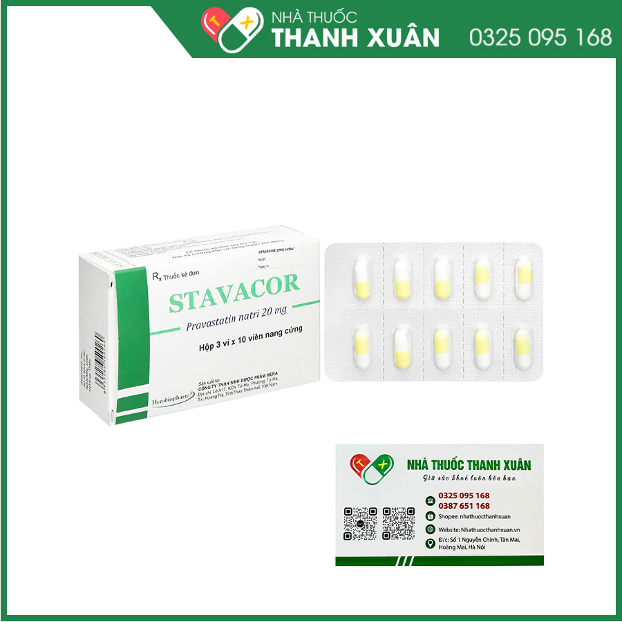 Stavacor điều trị tăng Cholesterol máu, dự phòng nhồi máu cơ tim, dự phòng giảm tăng lipid máu ở bệnh nhân đang sử dụng thuốc ức chế miễn dịch sau ghép cơ quan